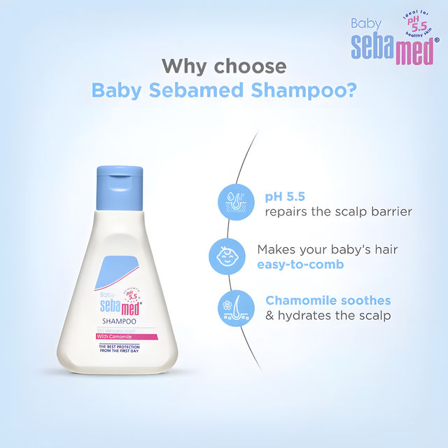 Baby Sebamed Shampoo | pH 5.5 | Ideal for Newborn’s delicate scalp | No Tears