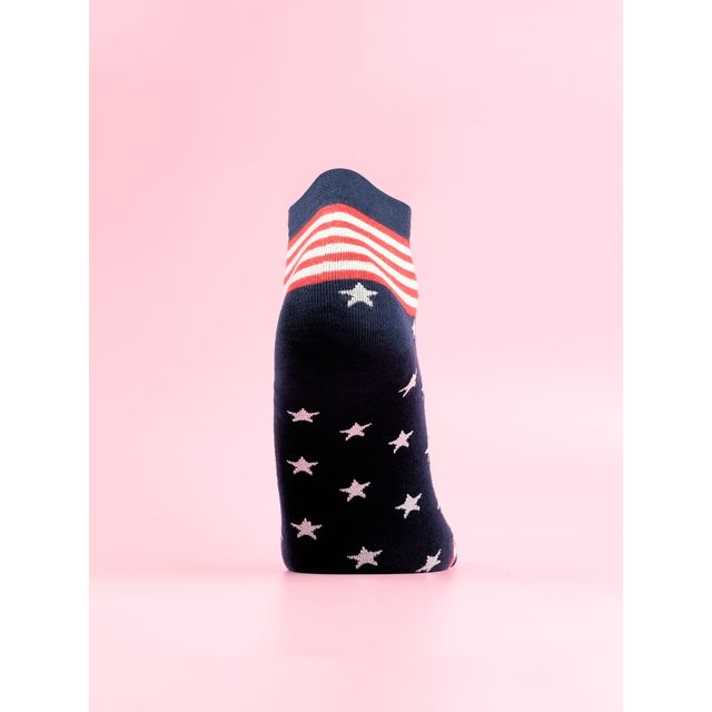 Lux Mozze Men's Block Print Cotton Socks | Assorted - Free Size