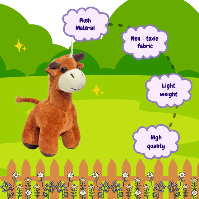 Toytales Baby Giraffe Brown | Print