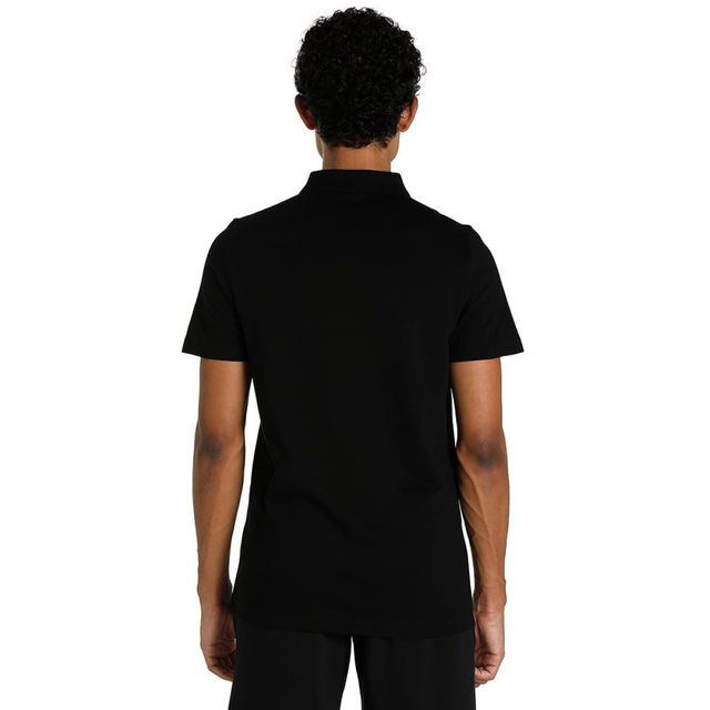 Puma Men's Polo T-Shirt Slim Fit Graphic - Black | M