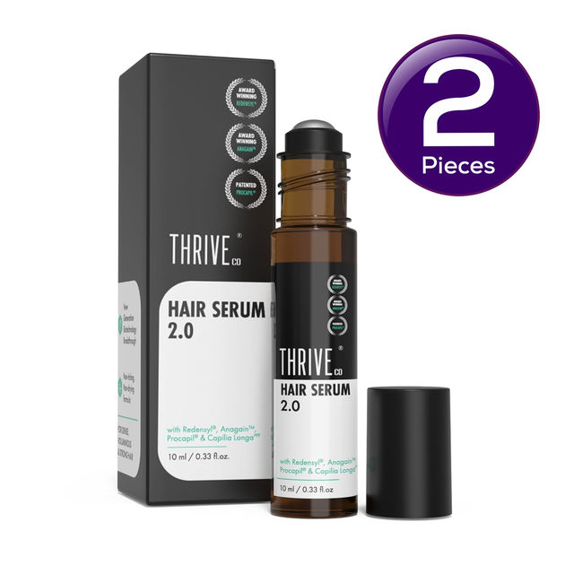 Thriveco Hair Growth Serum 2.0 - For Hair Growth & Hair Fall Control | Men & Women 10 ml X 2 Combo