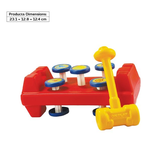 Hamley's Shooting star Pound peg plastic toy with hammer Multicolor 0M+