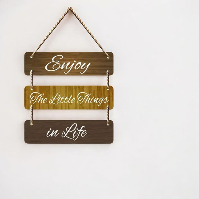 Saf Wall Hanging-Enjoy,The Littlethings,In Life
