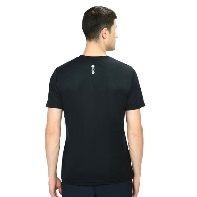 Playr Men's Adult Running Core Run Tee Polyester for All Season | Navy | M