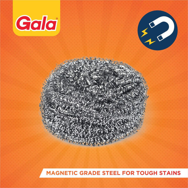 Gala Steel Scrubber Cleaner 1 pc Combo