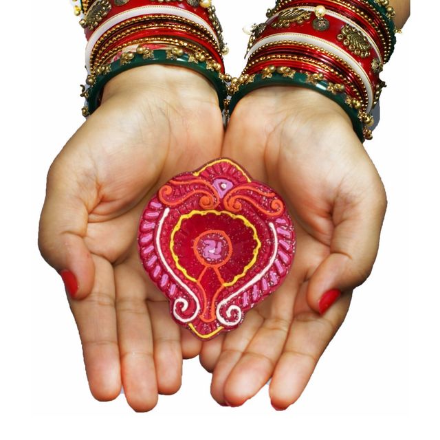 Skilsy Handicrafts Kunj Conework Diya New Toran - Pack Of 4