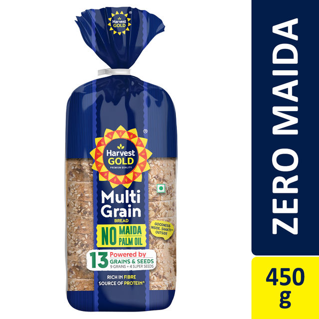 Harvest Gold - Multigrain Bread- 13 Grains & Seeds (Zero Maida) 450 g Combo