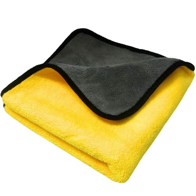 Involve Microfiber Car Cleaning Cloth - 600 GSM | Super Absorbent Towel for Cars & Bikes 1 pc X 2 Combo