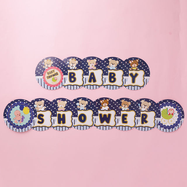 Propcon Baby Shower Glitter Panda Banner