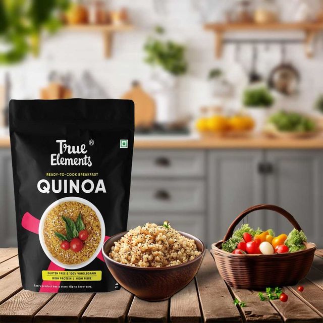 True Elements Rolled Oats(500gms) & True Elements Quinoa(1kg) Combo
