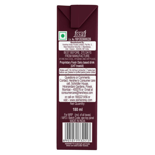 Hershey's Chocolate Milk Shake 180 ml Combo