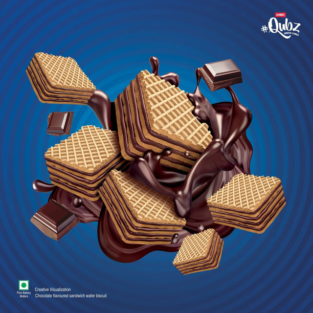 Unibic Wafer Belgium Chocolate Qubz 120 g Combo