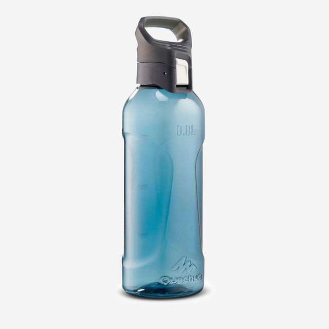 Quechua By Decathlon | Hiking Quick Open Bottle - 0.8 L - Blue