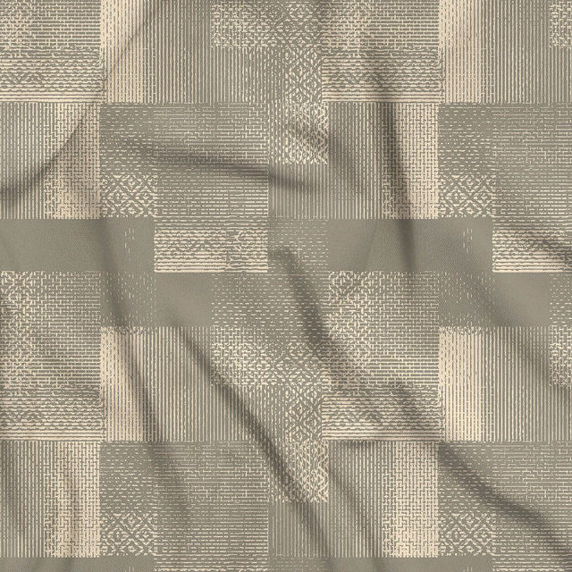 Boutique Living Geo Art (Cottage Garden) 100% Cotton 300 TC Grey King Bedsheet with 2 Pillow Covers