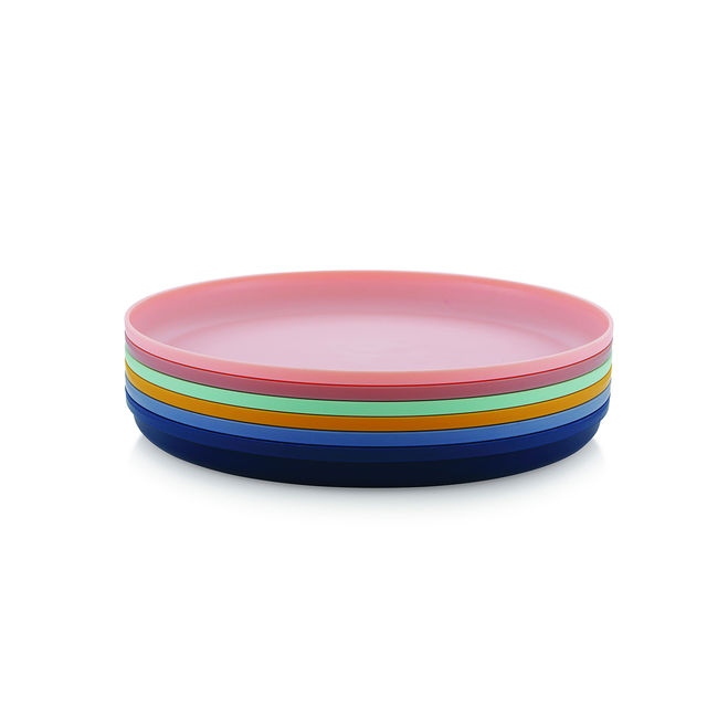 Mastercook Tit Bit Big Plates 6 Pcs Set Multi Colour