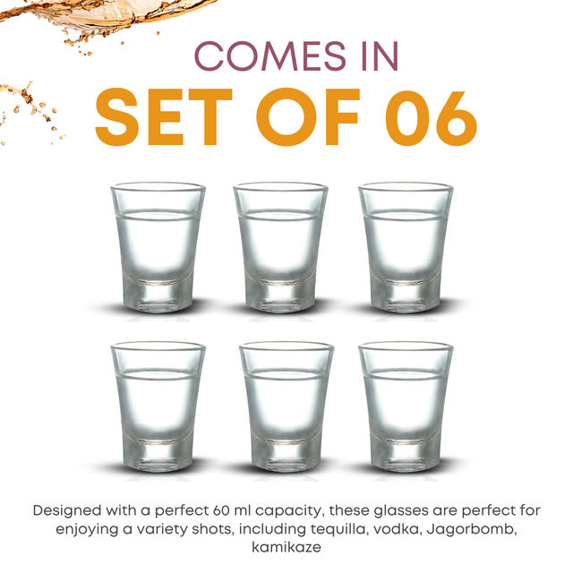 Yera Target Shot Glasses Set 60 ml Each