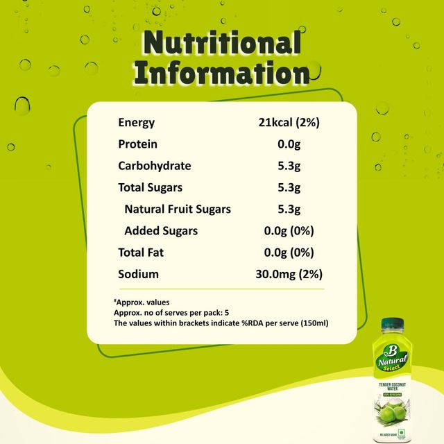 B Natural Tender Coconut Water