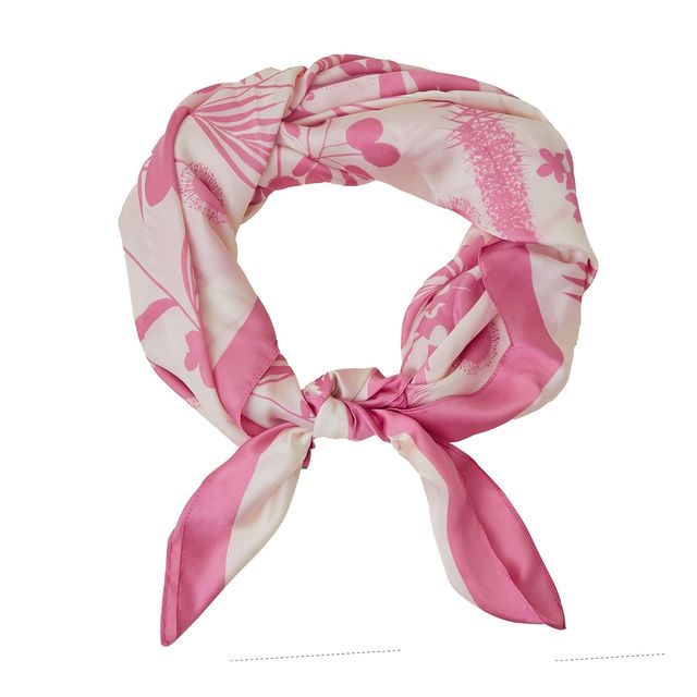 Accessorize London Women's Satin Square Scarf | Pink