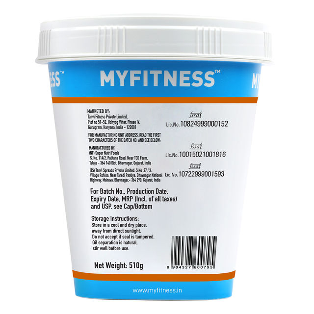 MyFitness Orange Peanut Butter Crunchy Spread