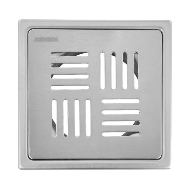 Johnson Ruby 5 x 5 Square Floor DrainSs304 Anti-Rust | Matt | Satin Finish