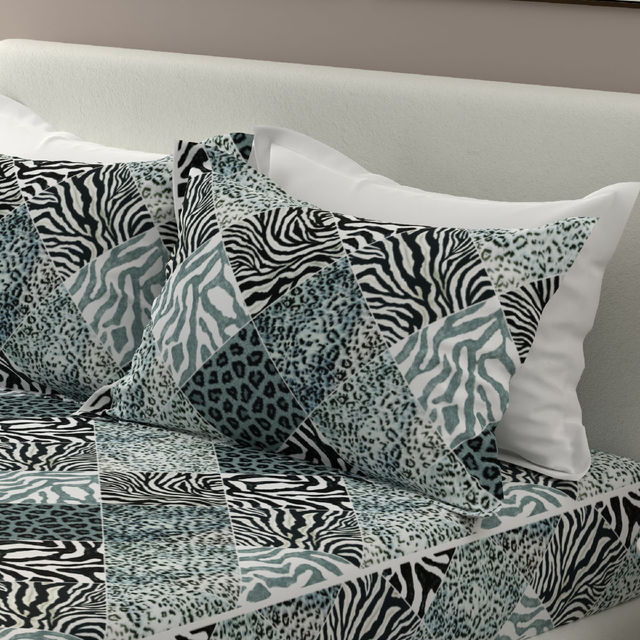 Boutique Living Untamed 100% Cotton 270 TC Bedsheet with 2 Pillow Covers