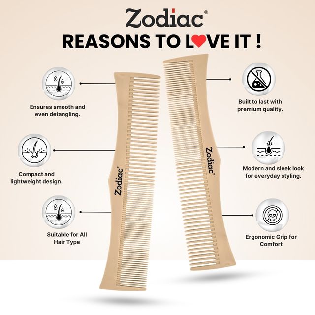 Zodiac King Comb | Light Brown