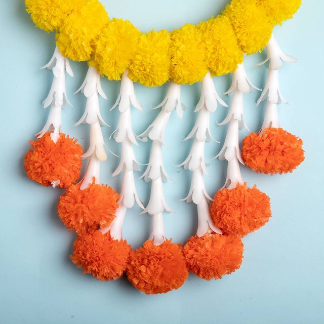 Gullak Toran Kesar Ring Orange Yellow Ladi