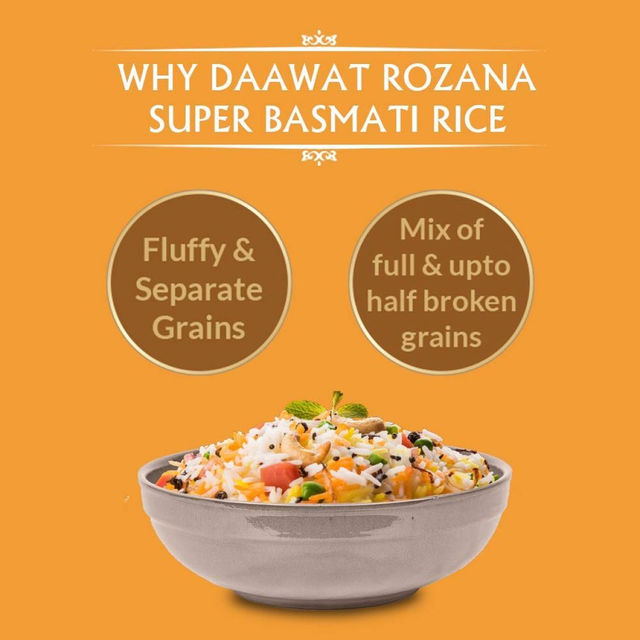 Daawat Rozana Super Basmati Rice | Medium Grain