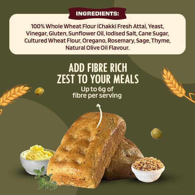 The Health Factory Zero Maida Focaccia Sourdough | Clean Label