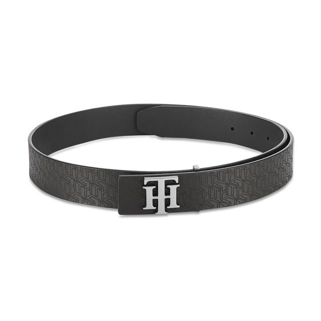Tommy Hilfiger Men's Leather Belt | Black - 40 Inches