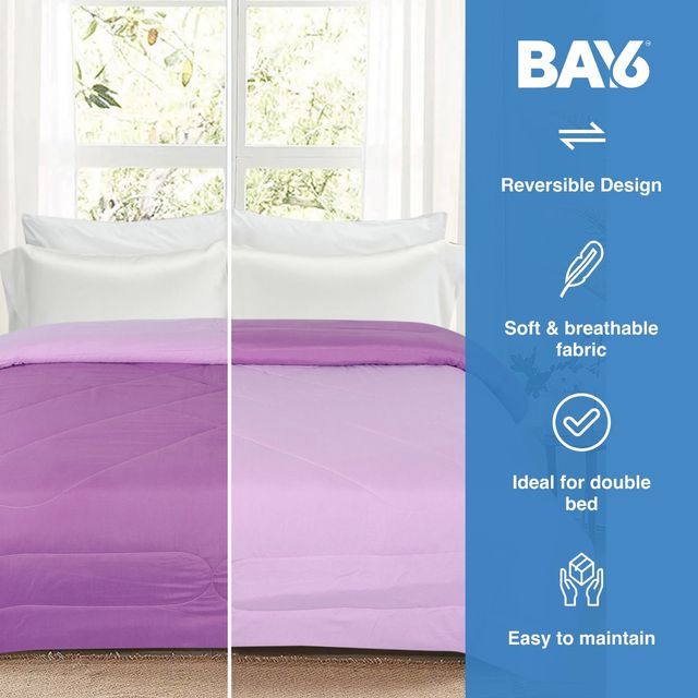 BAY6 Double Bed Reversible Comforter - Pink | 220 x 240 cm