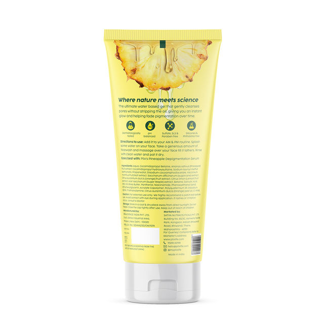 Plix Pineapple Juicy Cleanser with Niacinamide for De-pigmentation