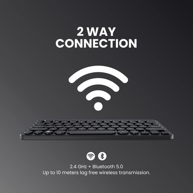 Portronics Bubble Wireless Keyboard,