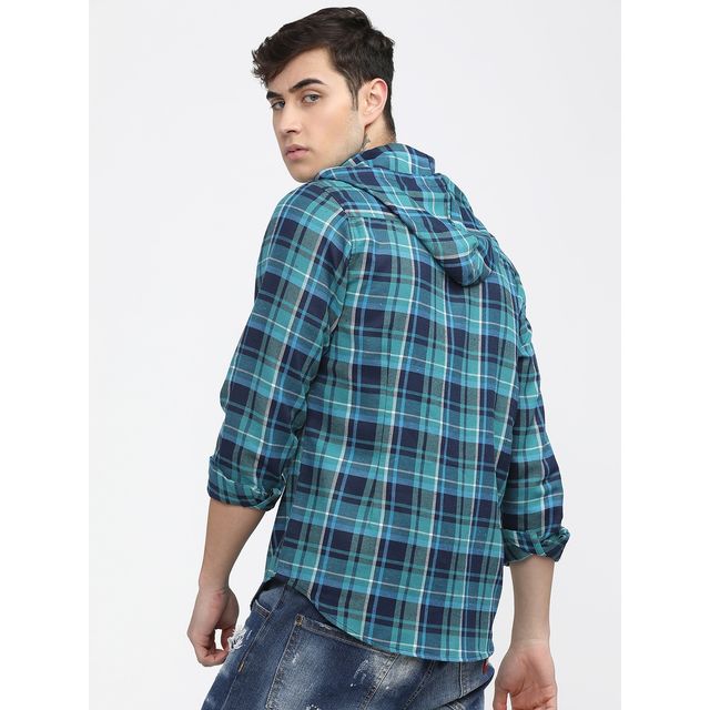 Ketch Men Slim Fit Tartan Checks Casual Shirt | Multicolor | L