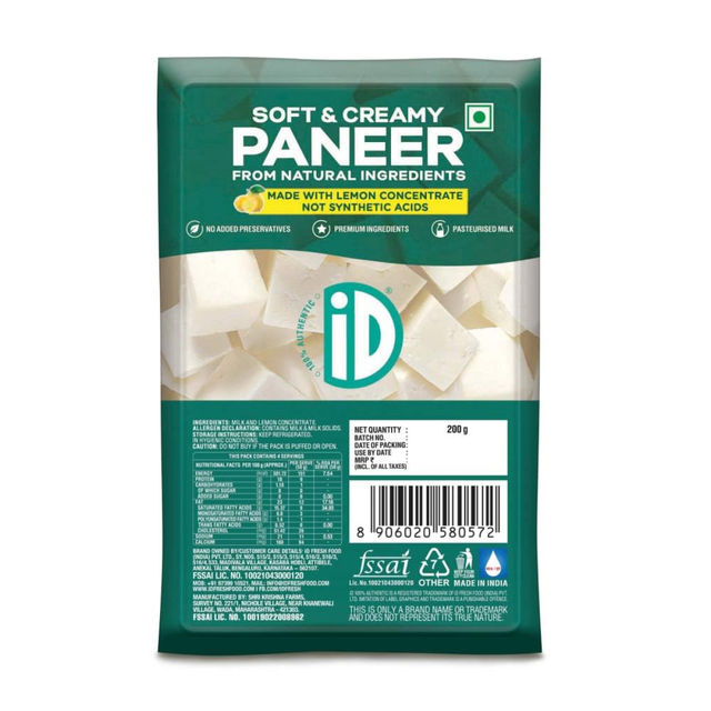 iD Fresh Soft & Creamy Paneer 200 g Combo