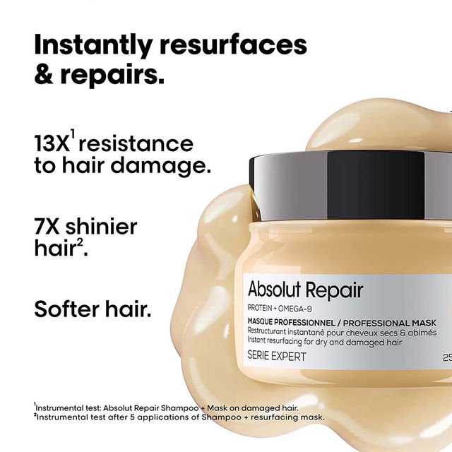 L'Oréal Professionnel Absolut Repair Mask For Dry and Damaged Hair With Wheat Protein