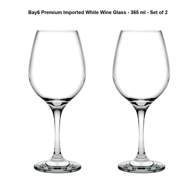 BAY6 Imported White Wine Glass -Set 365 ml - (2pc)