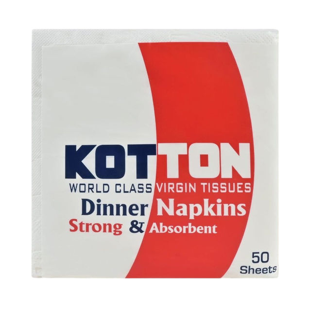 Kotton Premium Soft Napkin - 2 Ply -100% Virgin Pulp/Paper,30CMX30CM,50 pcs