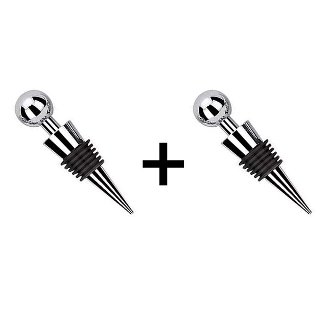 Stainless Steel Bottle Stopper for Wine 1 pc X 2 Combo