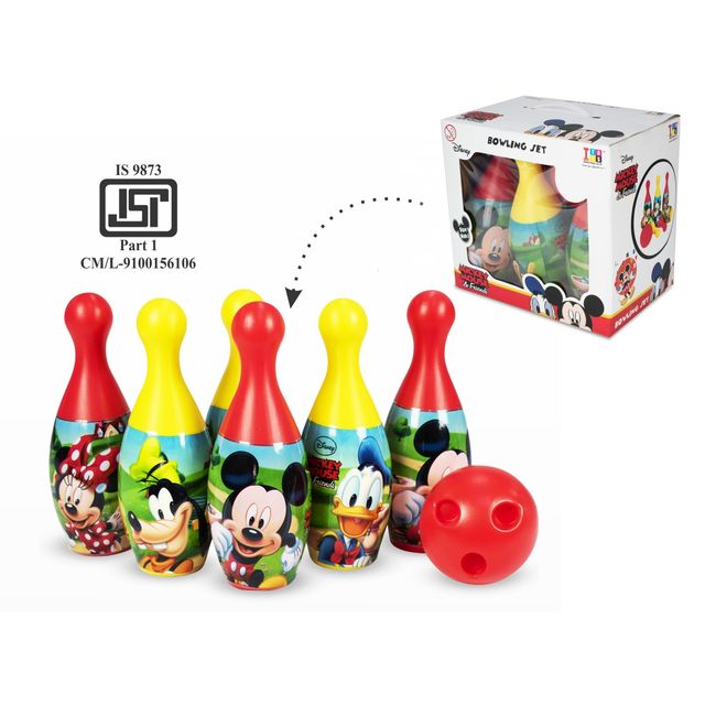 Itoys Bowling Set Box-mickey Mouse (Colour May Vary)