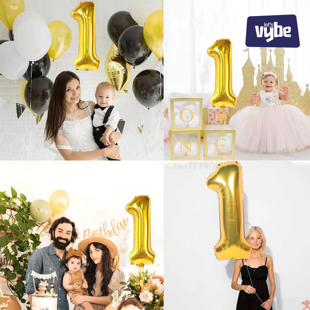 Let's Vybe Foil Balloon Number 1