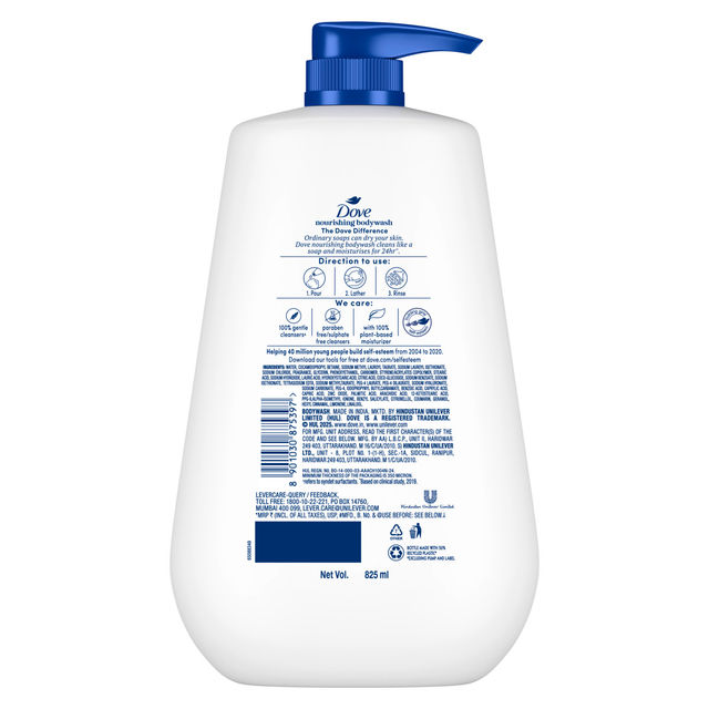 Dove Deep Moisture Body Wash (800ml) & Yardley London Gentleman Classic Body Deodorant For Men With Fresh Woody Fougere Notes (150ml) Combo