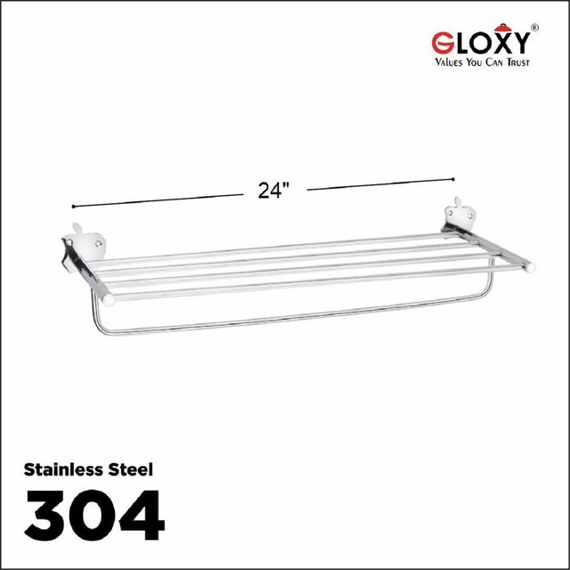 Buy GLOXY Stainless Steel Towel Rack for Bathroom Bathroom Organizers ...