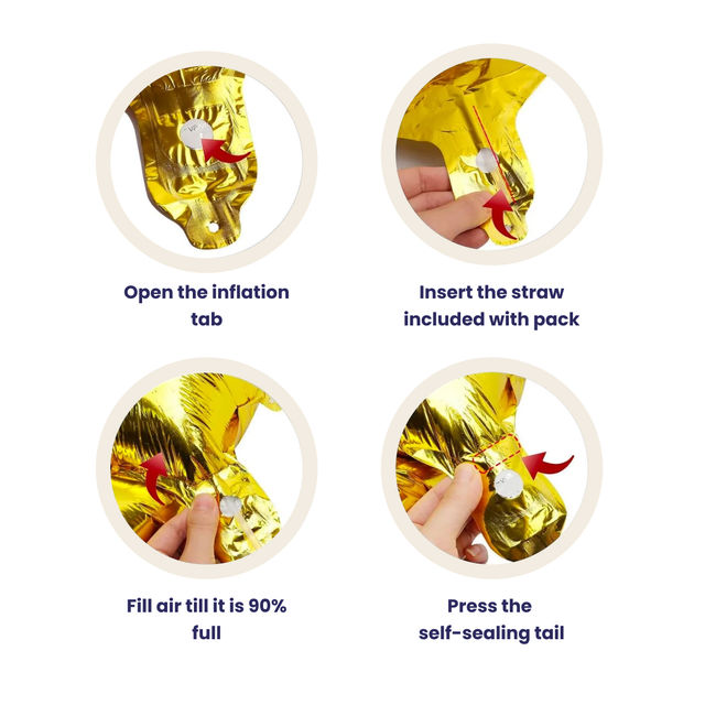 Let's Vybe Foil Balloon Number 2