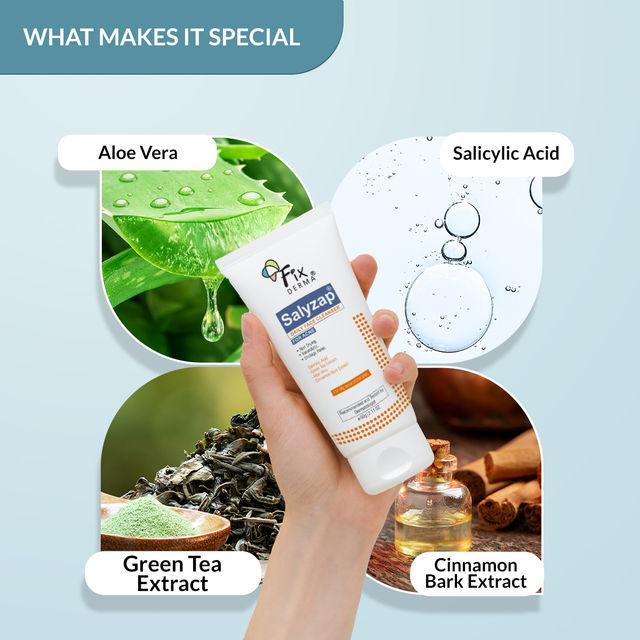 Fixderma 2% Salicylic Acid Face Wash | For Acne Control, Oil-Free Cleanser