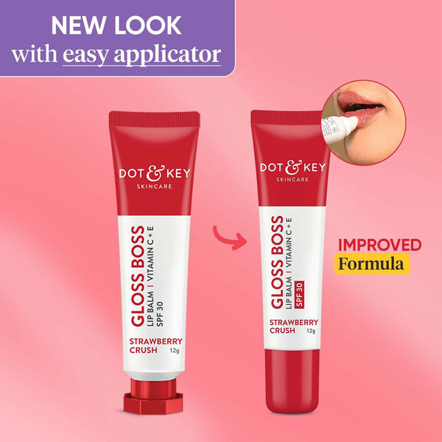 Dot & Key Gloss Boss Tinted Lip Balm SPF 30 Vitamin C + E - Strawberry Crush