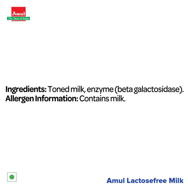 Amul Lactose Free Milk (Tetra Pack) 250 ml Combo