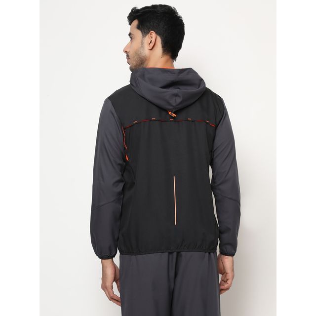 Dida Men's Sports Jacket | Regular Comfortable Stretchable Dry-Fit | Black - 2XL