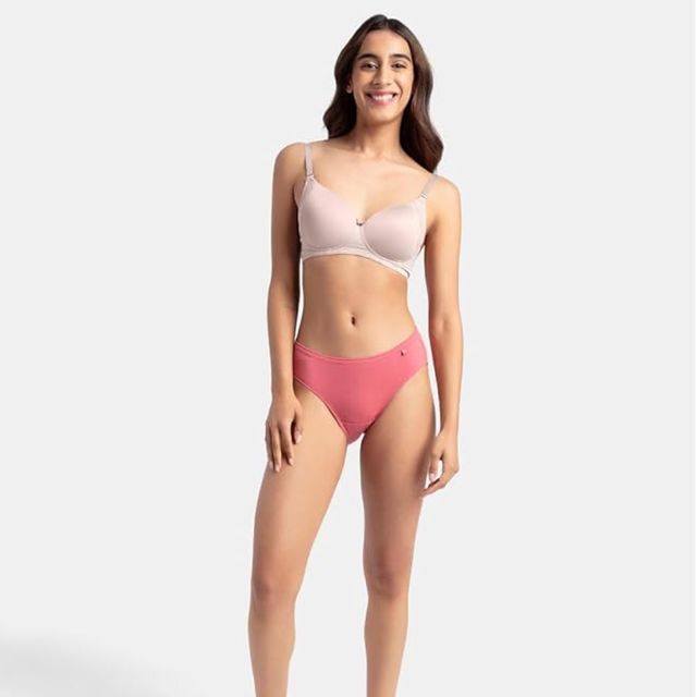 Jockey 1410 Women's Super Combed Cotton Bikini Panty|PO3 | Multicolor Dark assorted-S