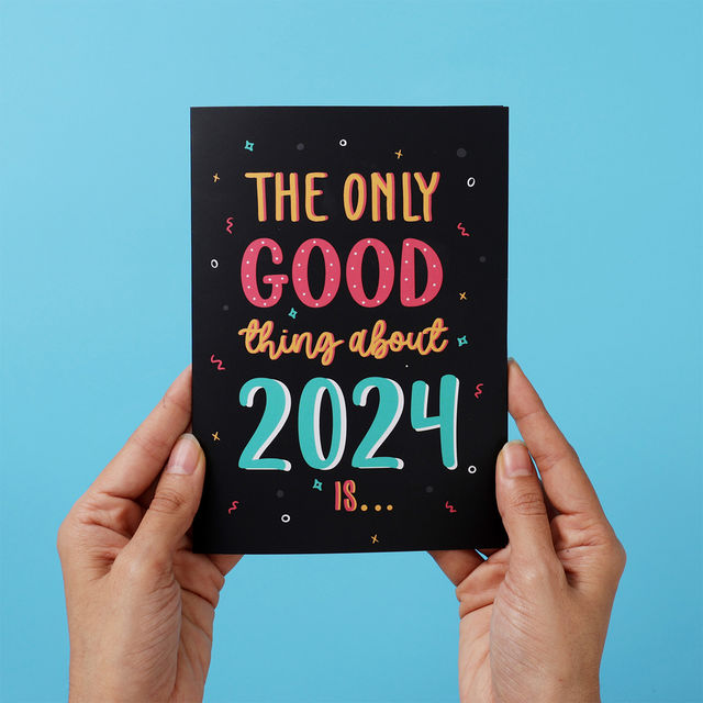 Oye Happy New Year Mirror Card